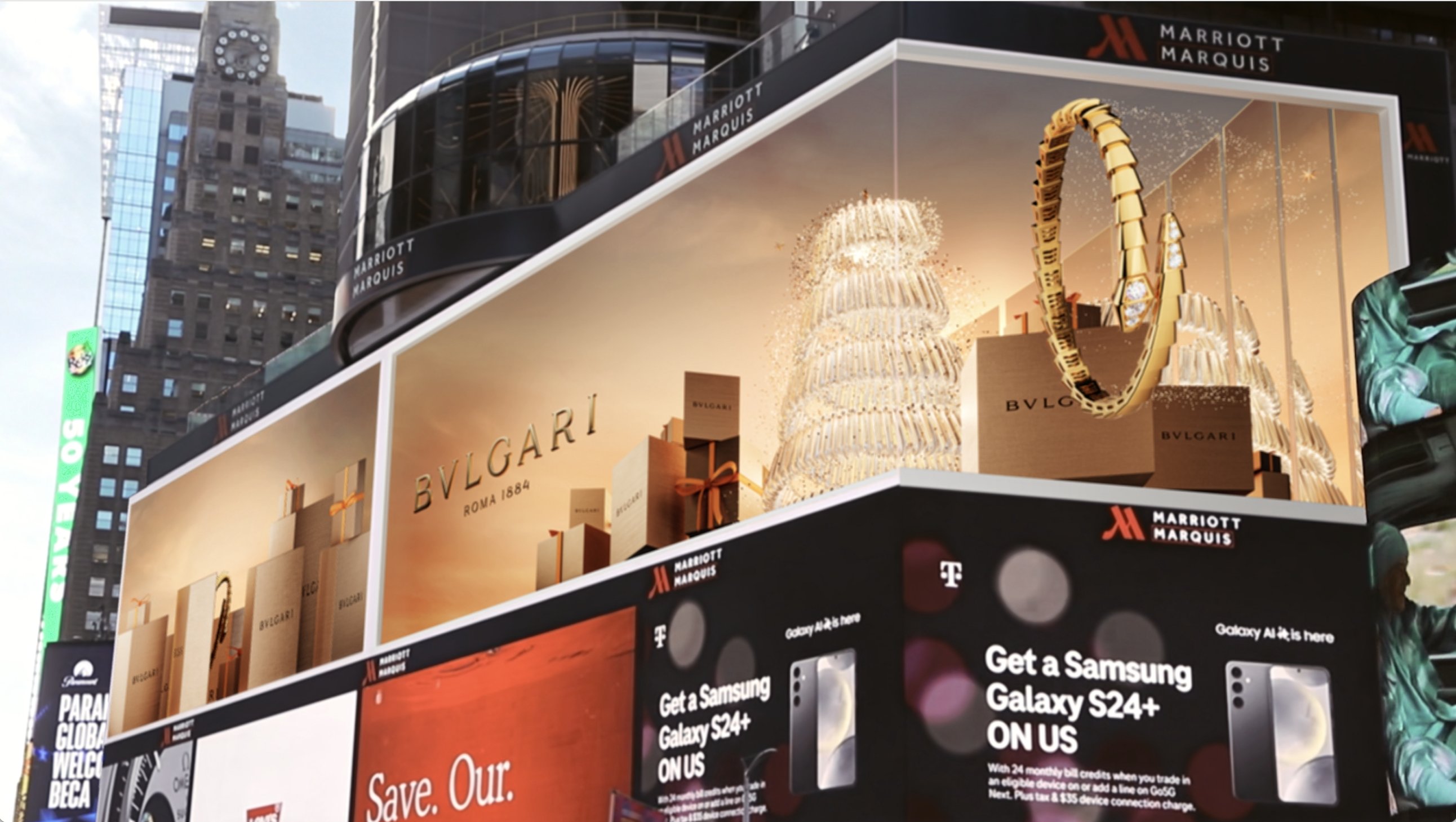 Bvlgari DOOH billboards